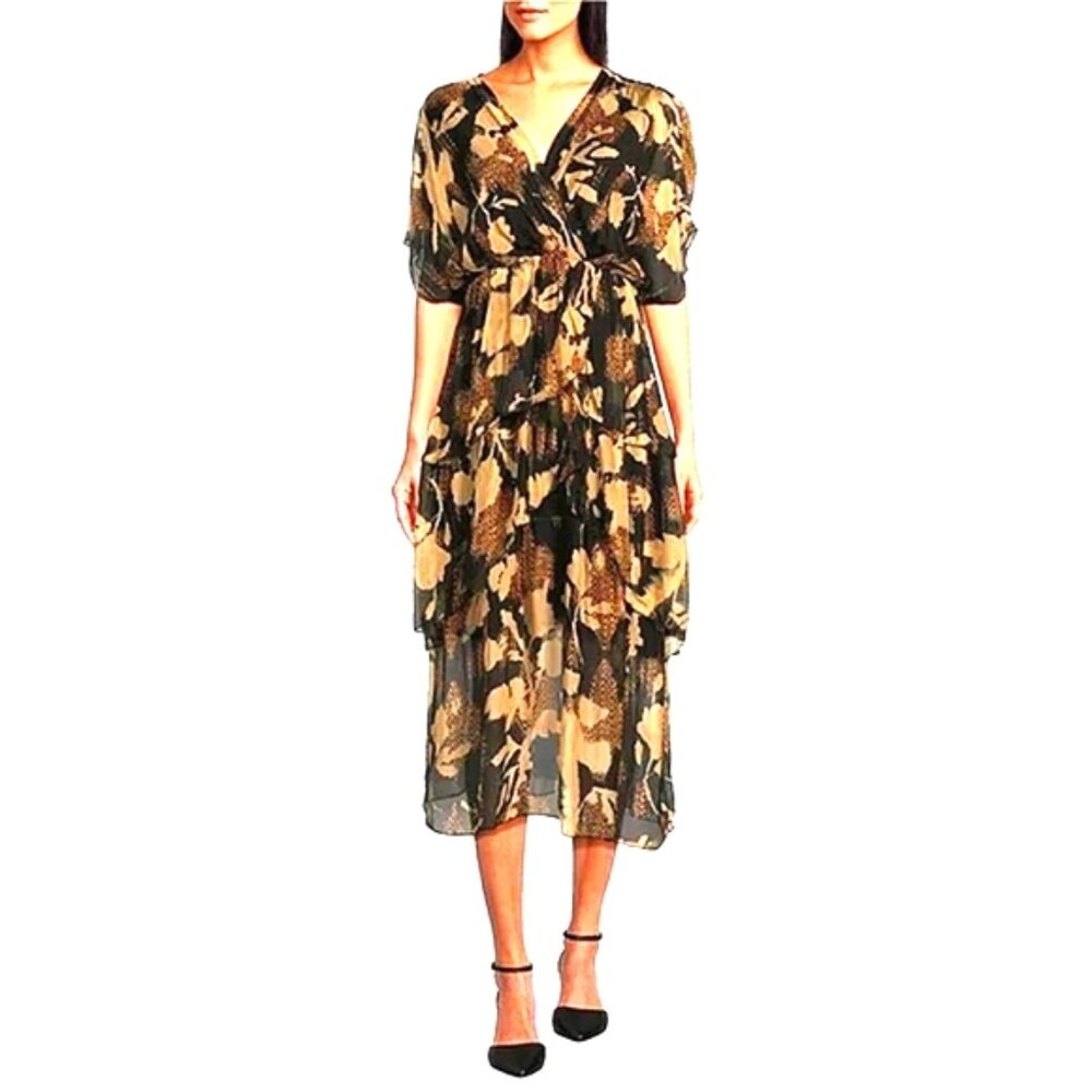 NWT! M Made in Italy! 30% Real Silk 70% Viscose Dress! ONLY 59! RETAIL $199 Sz 8